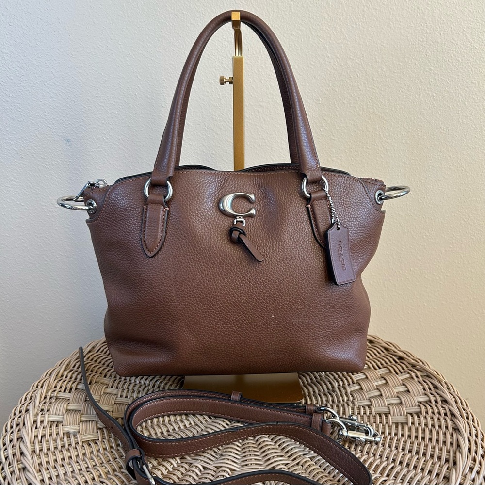 Coach Brown Leather Tote Bag